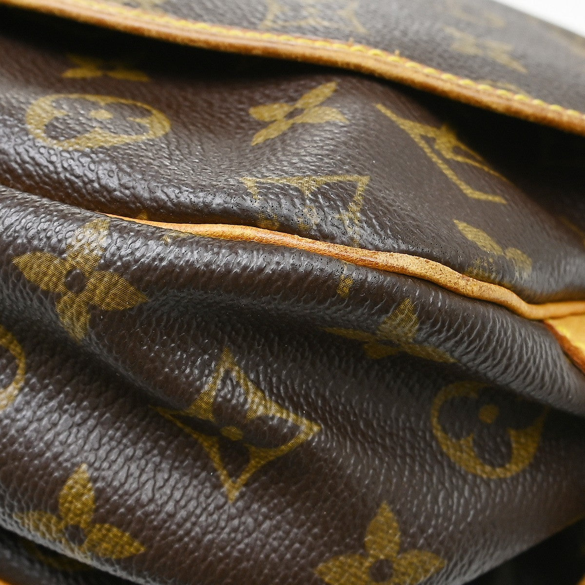 Louis Vuitton Saumur Monogram, Brown, Canvas, Shoulder Bag