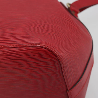 Louis Vuitton Petit Noe Epi Leather, Red, Leather, Shoulder Bag