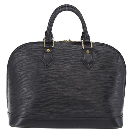 Louis Vuitton Alma Epi Leather, Black, Leather, Handbag