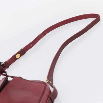 Cartier Tasseled Must de Cartier Leather, Burgundy, Leather, Shoulder Bag