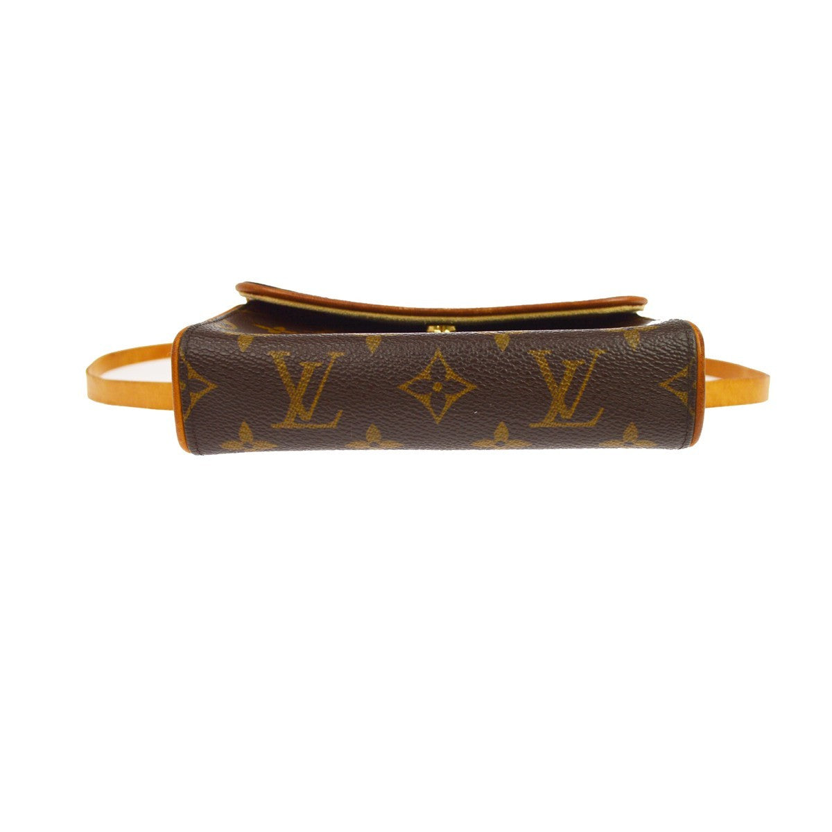 Louis Vuitton Florentine Pochette Damier, Brown, Canvas, Clutch