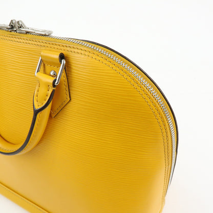 Louis Vuitton Alma Epi Leather, Yellow, Leather, Handbag