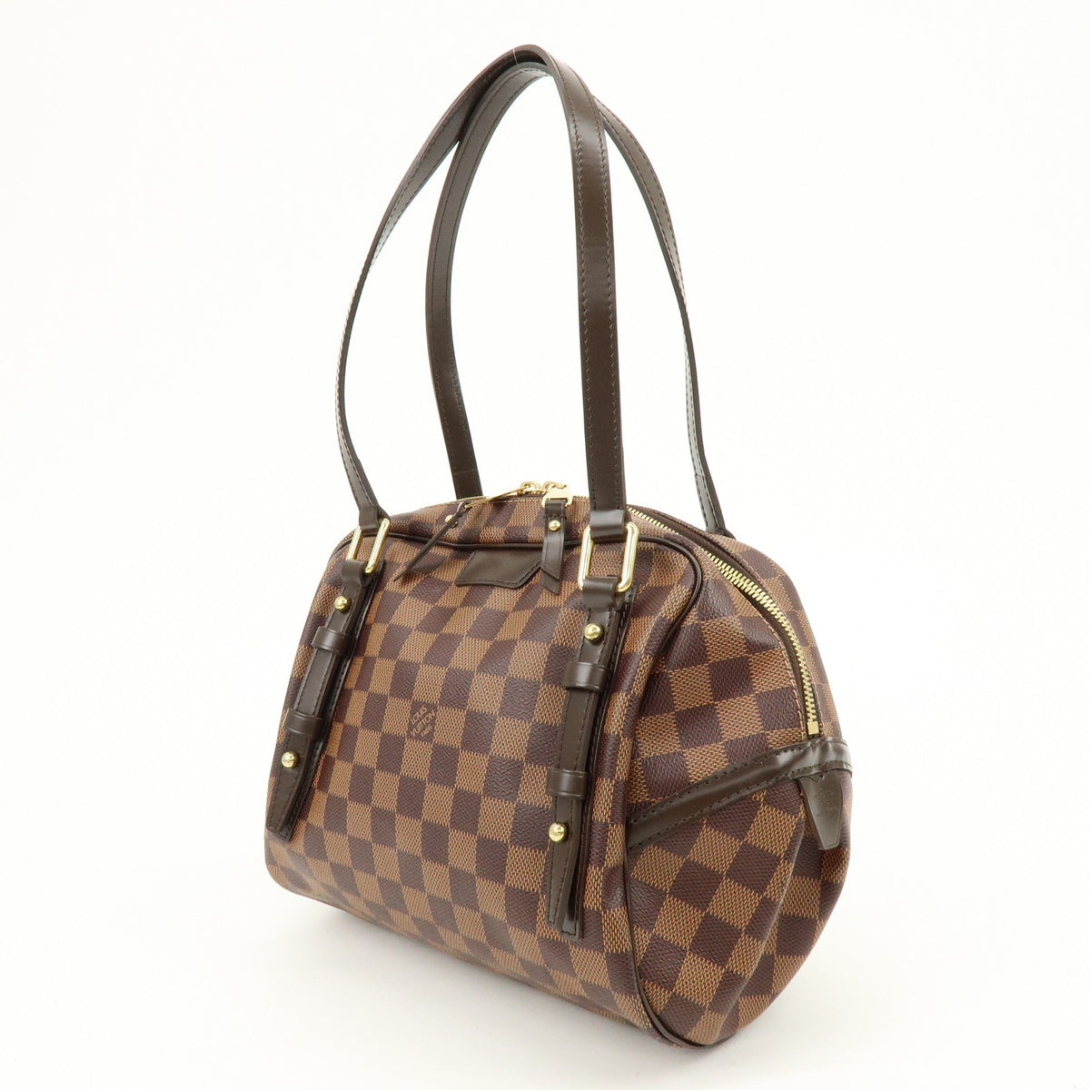 Louis Vuitton Rivington Satchel Damier, Brown, Canvas, Handbag