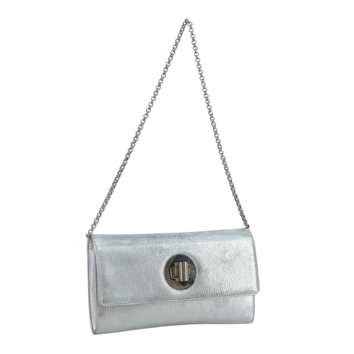 Tiffany & Co. Vintage Leather, Silver, Leather, Shoulder Bag