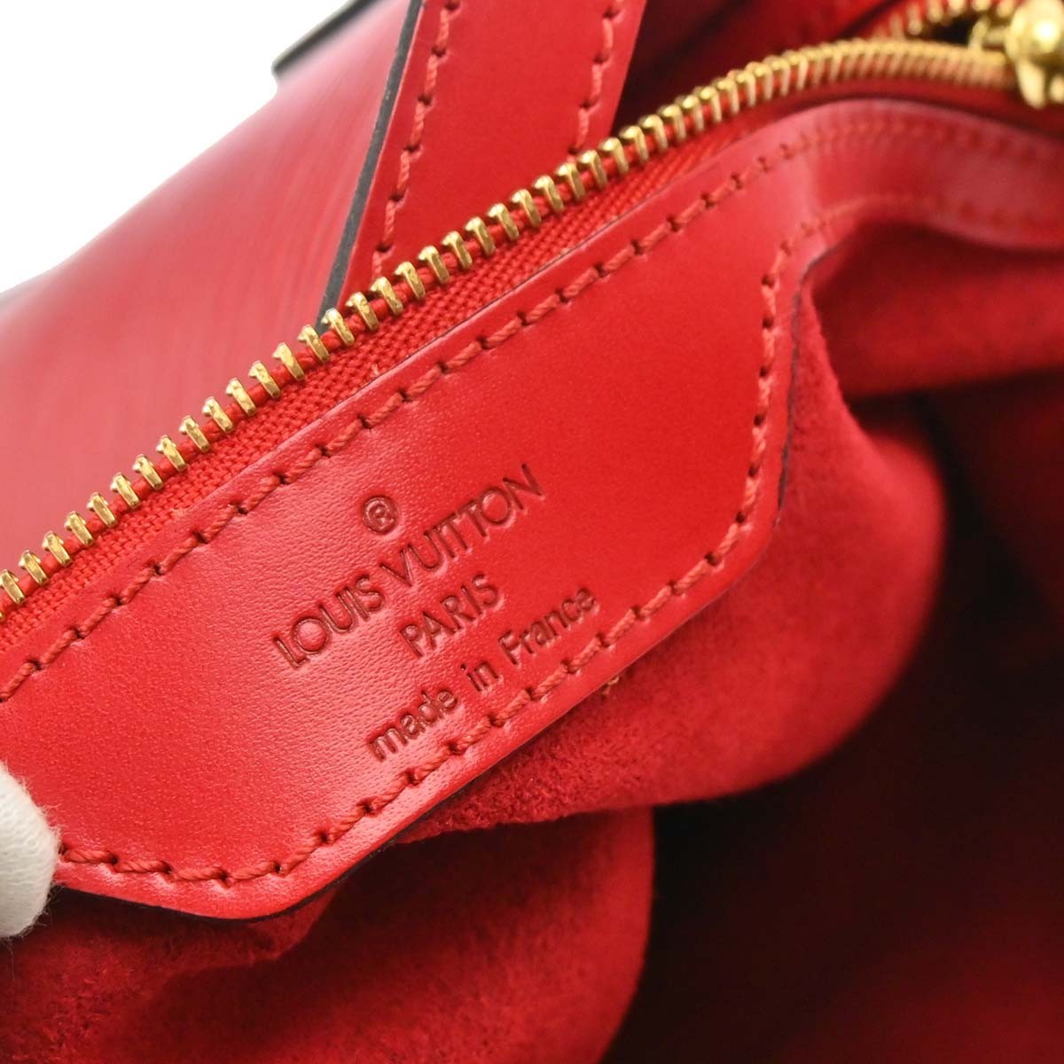 Louis Vuitton Bucket Epi Leather, Red, Leather, Tote Bag