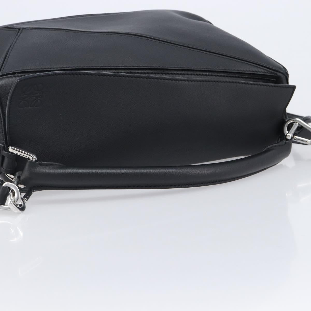 Loewe Puzzle Leather, Black, Leather, Handbag