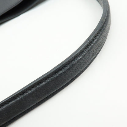 Louis Vuitton Lockme Hobo Leather, Black, Leather, Shoulder Bag