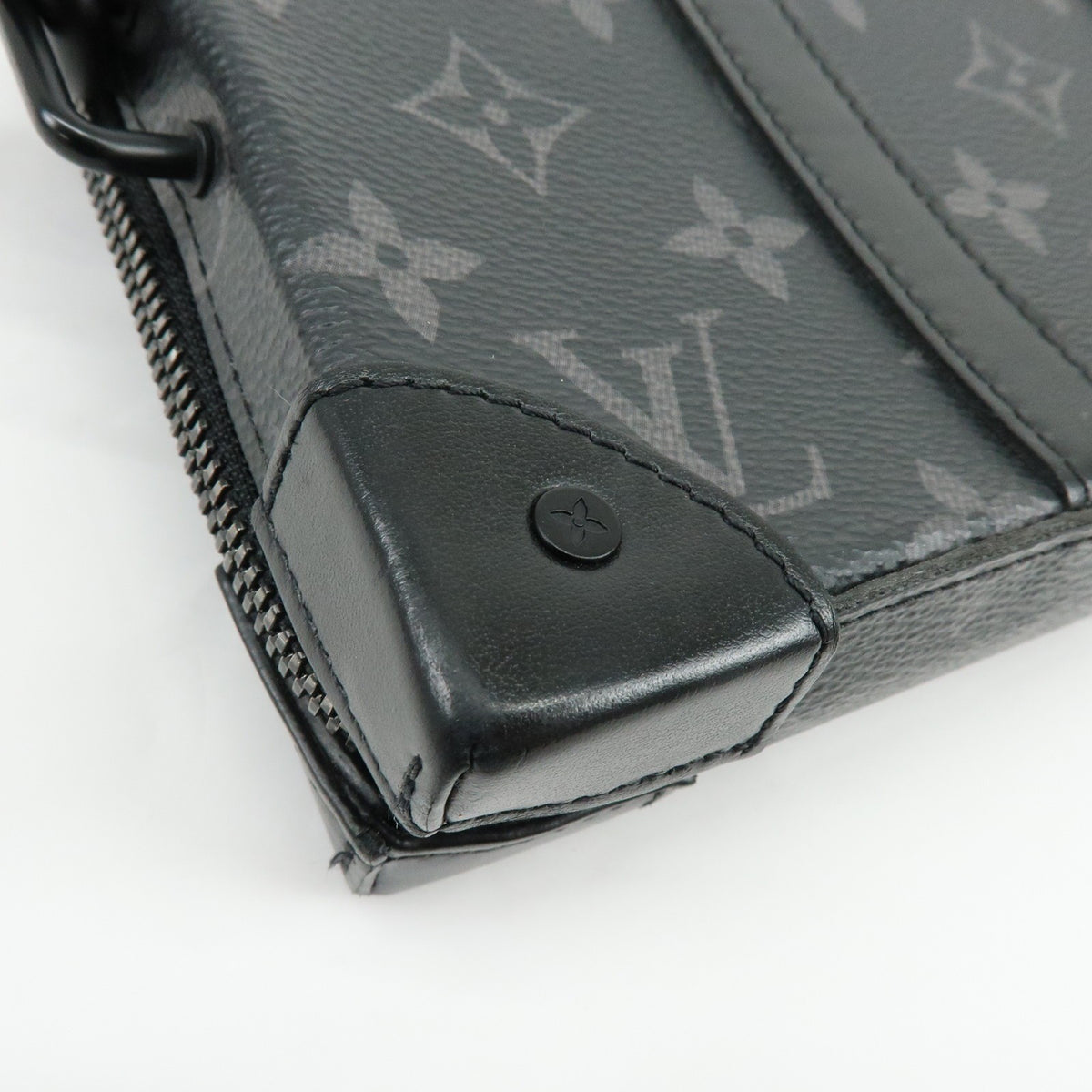 Louis Vuitton Soft Trunk Monogram Eclipse Canvas, Black, Canvas, Wallet