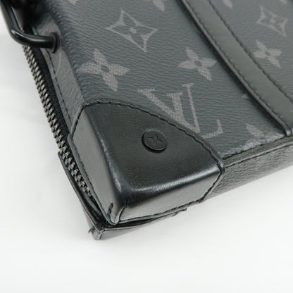 Louis Vuitton Soft Trunk Monogram Eclipse Canvas, Black, Canvas, Wallet