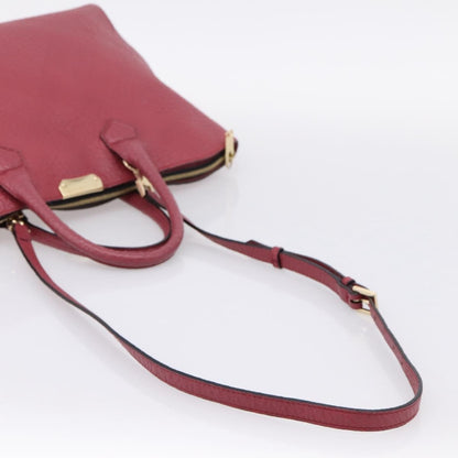 Burberry Clifton Convertible Heritage Grained Leather, Red, Leather, Tote Bag
