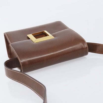 Salvatore Ferragamo Shoulder Bag Leather, Brown, Leather, Shoulder Bag