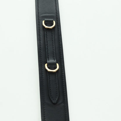 Prada Metal Ribbon City Calfskin, Gray, Leather, Shoulder Bag