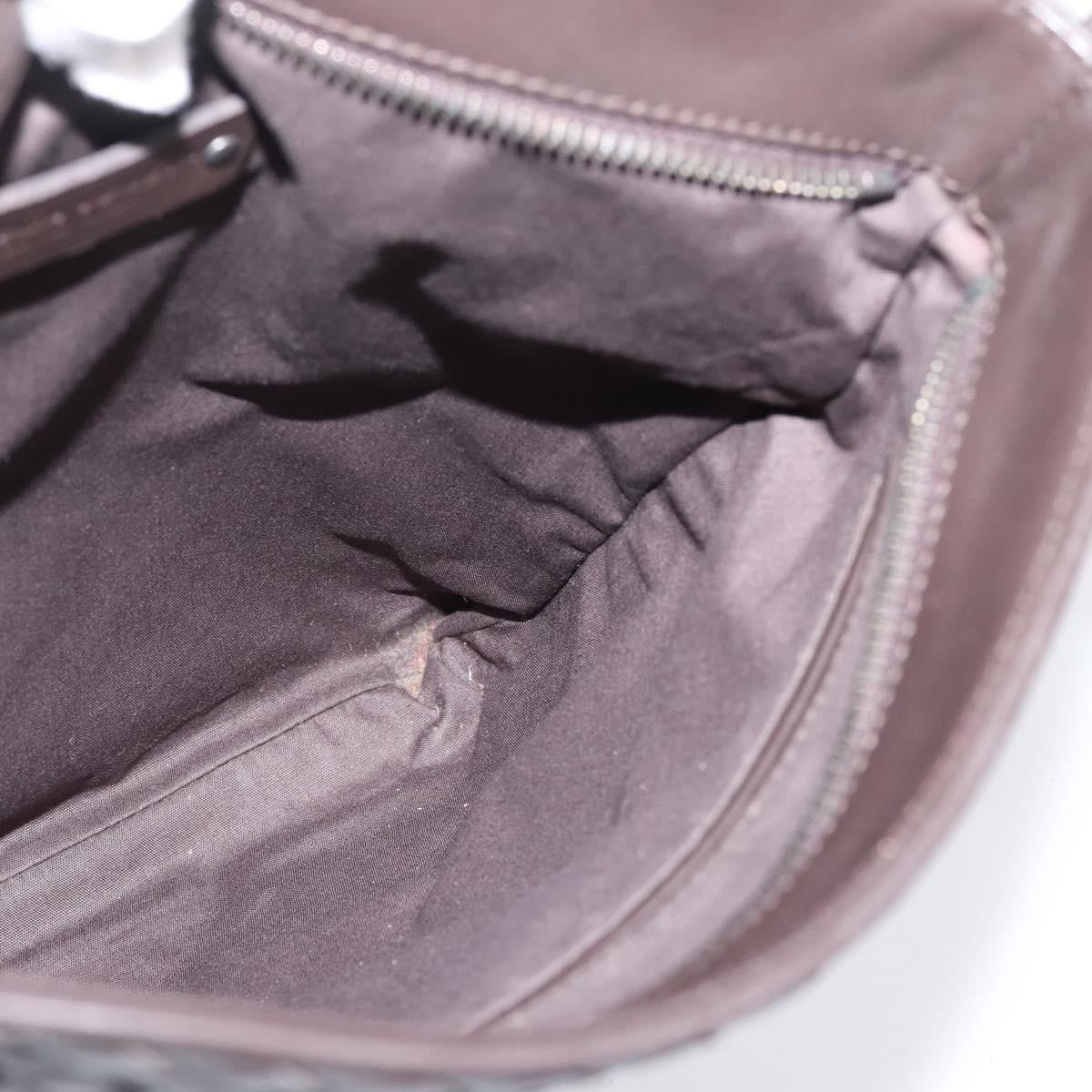 Bottega Veneta Flat Messenger Intrecciato Nappa, Brown, Leather, Handbag