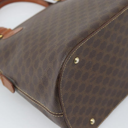 Celine Vintage Handbag Toile Céline, Brown, PVC, Handbag