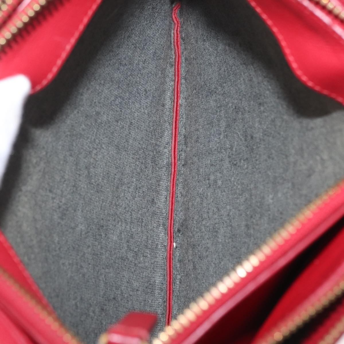 Celine Trio Leather, Red, Leather, Crossbody Bag