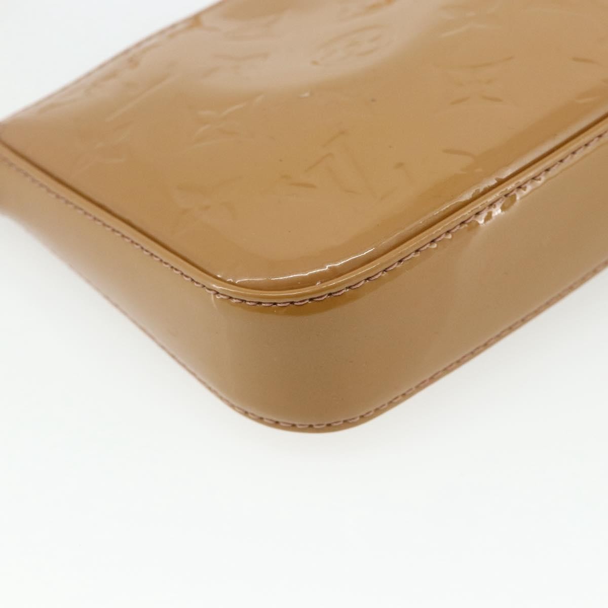 Louis Vuitton Pochette Accessoires NM Monogram Vernis, Brown, Patent Leather, Clutch