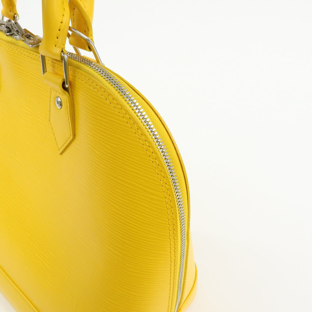 Louis Vuitton Alma Epi Leather, Yellow, Leather, Handbag