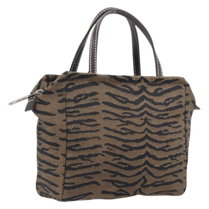 Fendi Handbag canvas, Brown, Canvas, Handbag