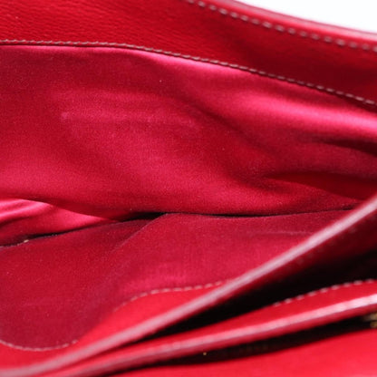 Miu Miu Madras Top Handle Leather, Red, Leather, Handbag