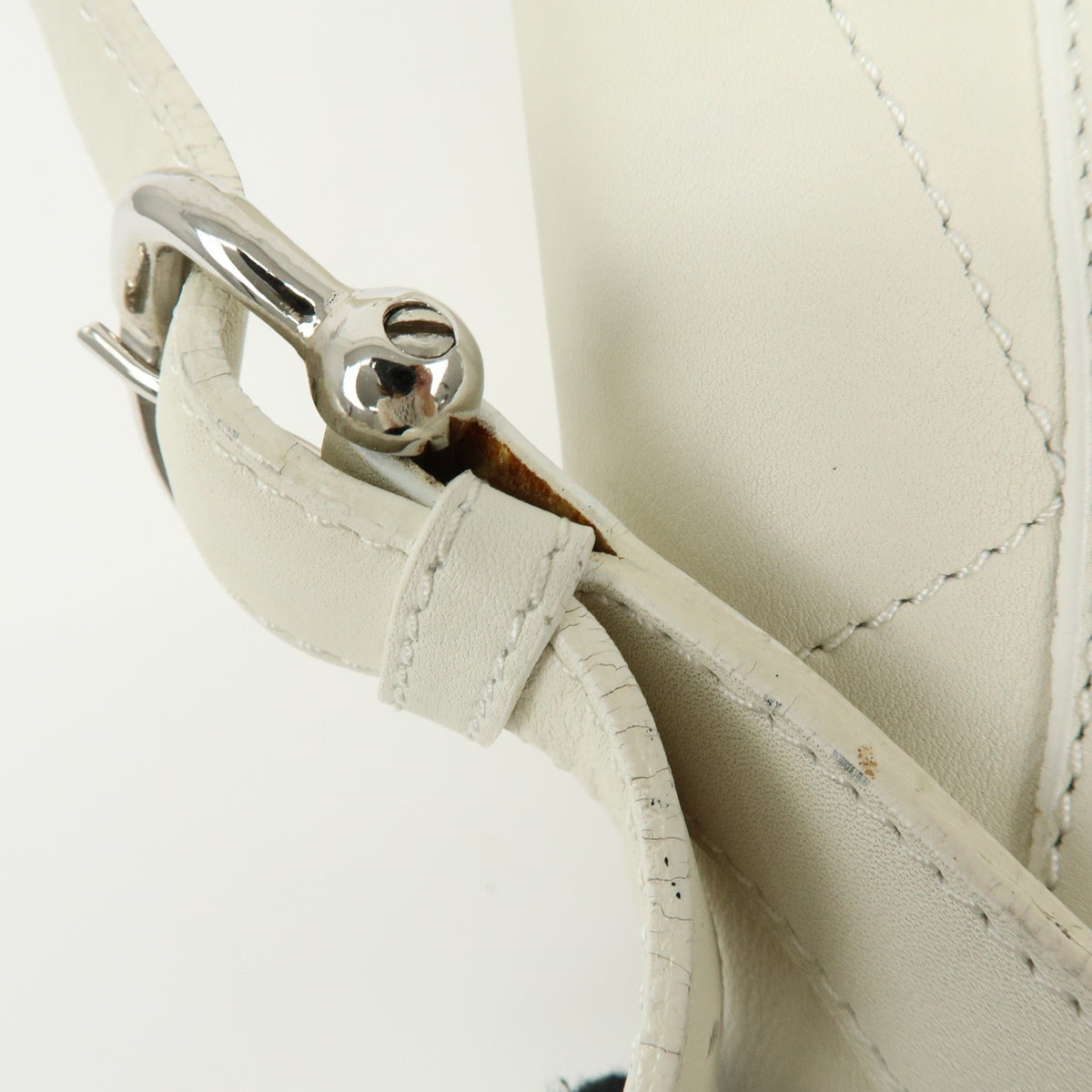 Loewe Anton Sling Leather, White, Leather, Handbag