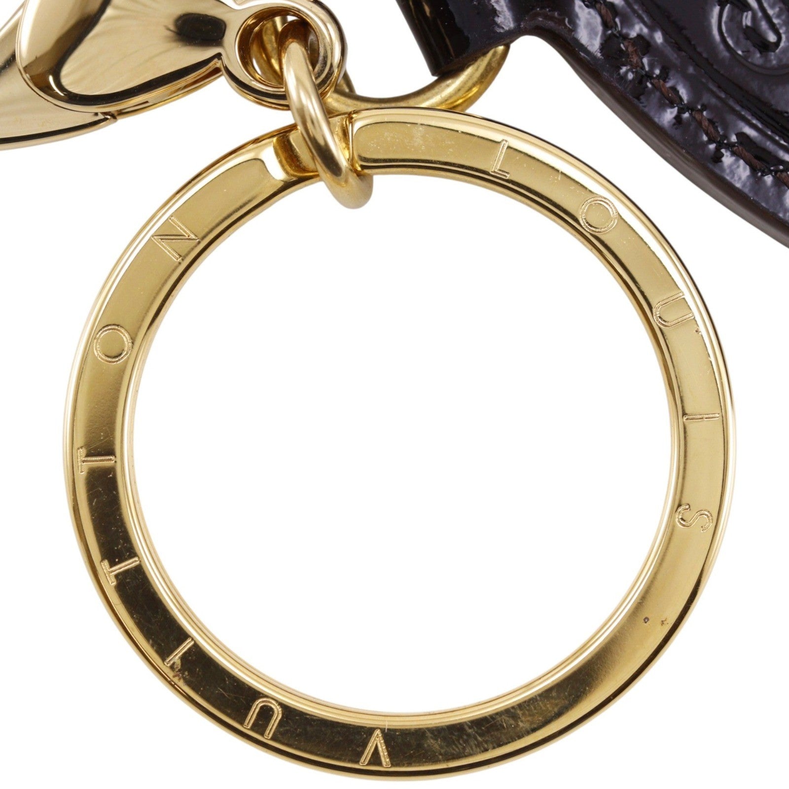Louis Vuitton Trunks & Bags Charm and Key Holder Leather and Metal, Gold, Metal, Charm
