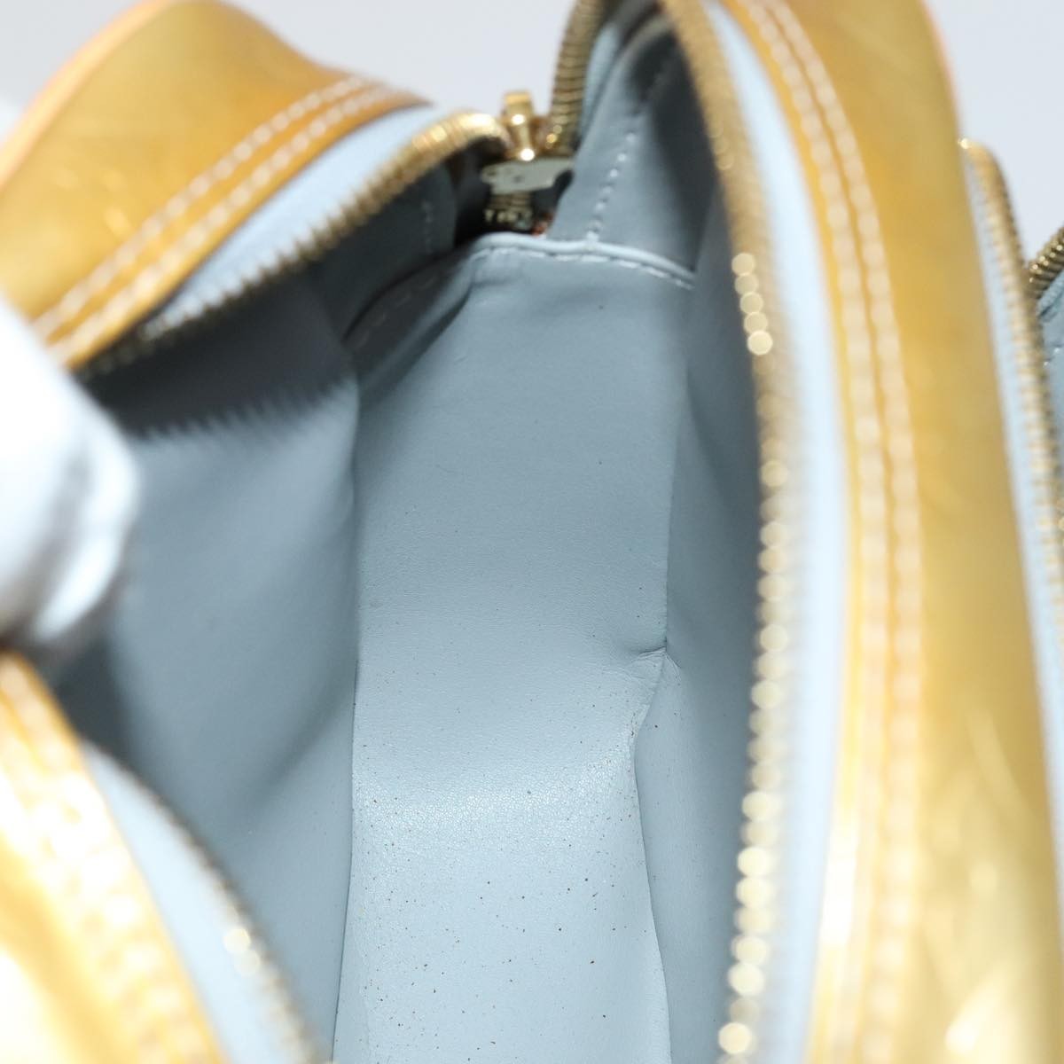 Louis Vuitton Wooster Monogram Vernis, Yellow, Patent Leather, Handbag
