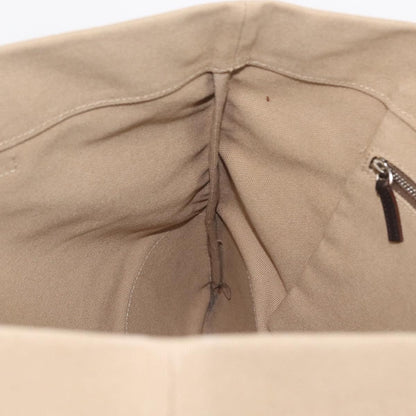 Prada Lux Convertible Open Tote Canvas and leather, Beige, Canvas, Tote Bag