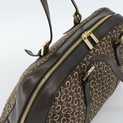Celine C Macadam Canvas and Leather, Brown, Canvas, Handbag