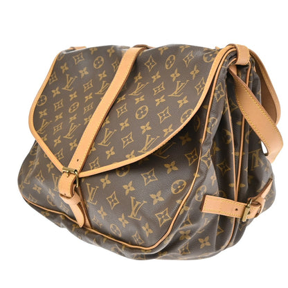 Louis Vuitton Saumur Monogram Canvas, Brown, Canvas, Shoulder Bag