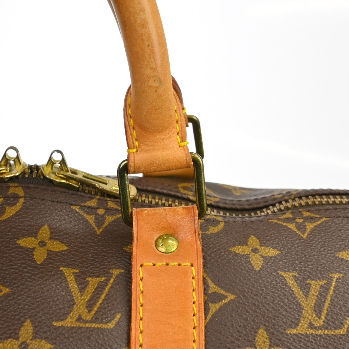 Louis Vuitton Keepall Monogram, Brown, Canvas, Travel Bag