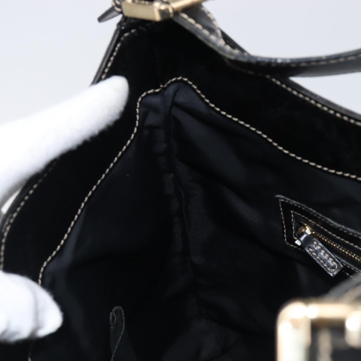 Gucci Britt Web Hobo Dialux Coated Canvas, Black, Canvas, Shoulder Bag