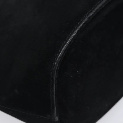 Salvatore Ferragamo Vala Suede, Black, Suede, Shoulder Bag