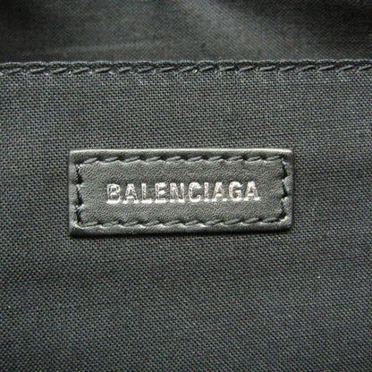 Balenciaga Navy Zip Canvas and Leather, Ecru, Canvas, Clutch