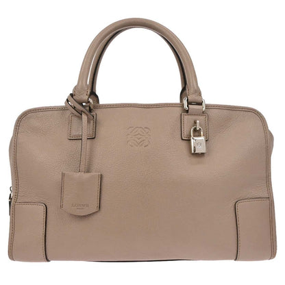 Loewe Amazona Leather, Beige, Leather, Handbag