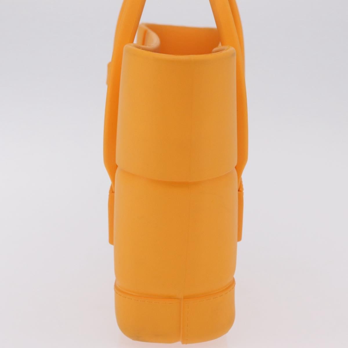 Bottega Veneta Arco Rubber, Orange, Rubber, Tote Bag