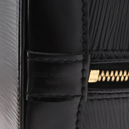 Louis Vuitton Alma Epi Leather, Black, Leather, Handbag