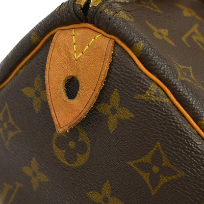 Louis Vuitton Speedy Monogram, Brown, Canvas, Handbag