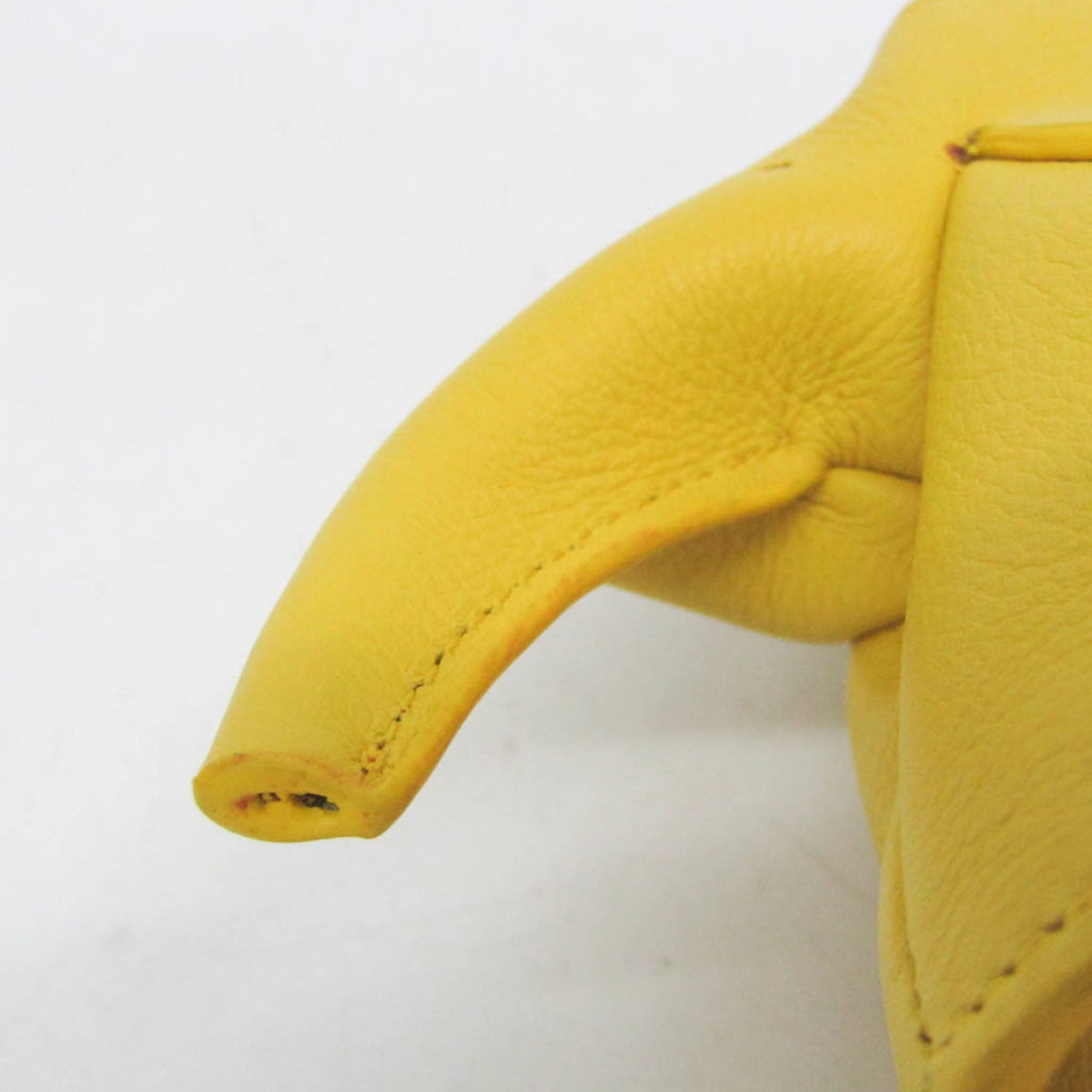 Loewe Elephant Coin Purse Leather, Yellow, Leather, Clutch