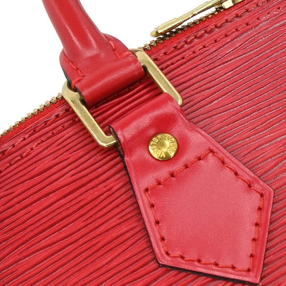 Louis Vuitton Alma Epi Leather, Red, Leather, Handbag