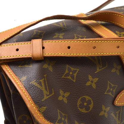 Louis Vuitton Saumur Monogram, Brown, Canvas, Shoulder Bag