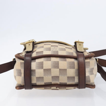 Louis Vuitton Trotteur Damier Lune, White, Canvas, Handbag
