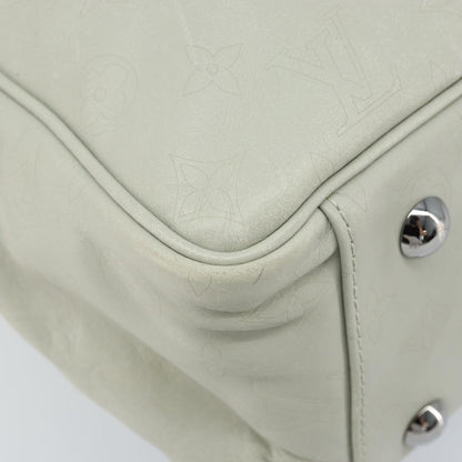 Louis Vuitton Clarkson Messenger Monogram Shadow Leather, White, Leather, Handbag