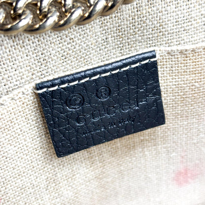 Gucci Interlocking Patent, Black, Leather, Shoulder Bag