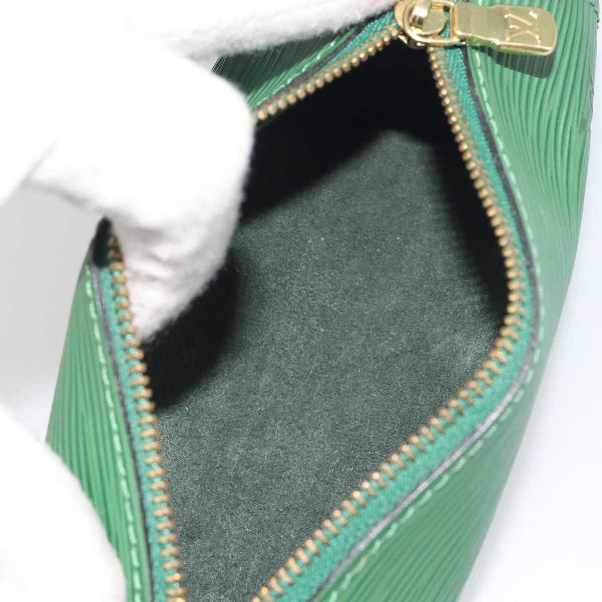 Louis Vuitton Soufflot Pochette Epi Leather, Green, Leather, Clutch