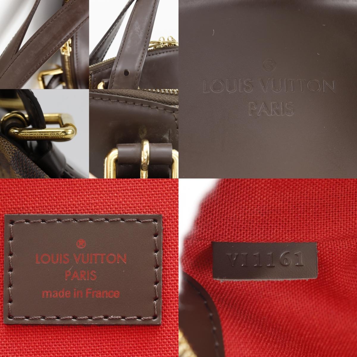 Louis Vuitton Verona Damier Ebene, Brown, Canvas, Tote Bag