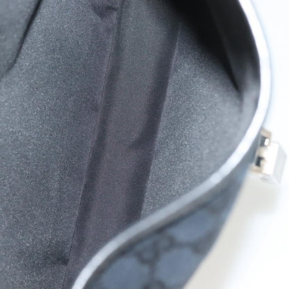 Gucci Jackie Original Shoulder Bag Diamante Coated Canvas, BLACK, CANVAS, Shoulder bag