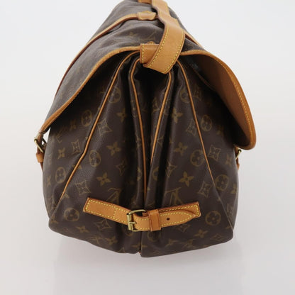 Louis Vuitton Saumur Monogram, Brown, Canvas, Shoulder Bag