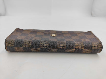 Louis Vuitton Vintage Sarah Damier, Brown, Canvas, Wallet