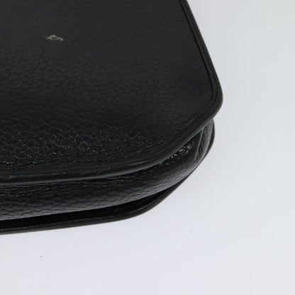 Christian Dior Vintage CD Flap Leather, Black, Leather, Shoulder Bag