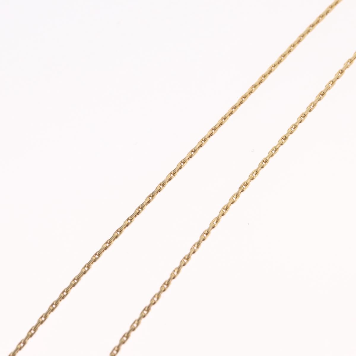 Christian Dior Logo Heart Pendant Metal, Gold, Metal, Necklace